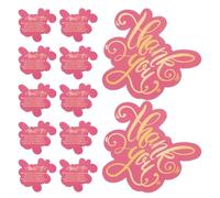 JOYOFREELY 50pcs Small Business Thank You Cards Double Sided Paper with Unique Design and Charming Prints for Online Retail and Wedding Present Decoration