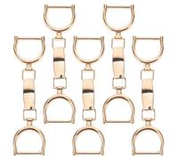 JOYOFREELY 5Pcs Chain Decoration Buckles Shoe Chain Accessories Alloy Portable Practical Lightweight Fashionable DIY Garment Accessory in Golden