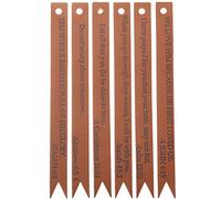 JOYOFREELY 6pcs Leather Bible Bookmarks for Reading, Sturdy Bible Page Markers to Record Reading Progress, Not Easy to Tear, Page Mark for Books