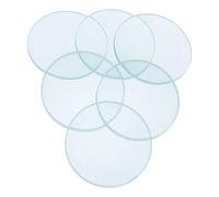 JOYOFREELY 6pcs Optical Glass Lenses Set for Science Class and Optical Experiments, Double Convex Concave Design Polished round Edges and Scratch-resistant Surface, for Teachers
