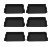 JOYOFREELY 6Pcs Rectangular Plastic Plant Drainage Trays Seed Trays No Holes for Flower Pots, Sturdy Plant Saucers to Keep Area Clean, for Indoor and Outdoor Gardening