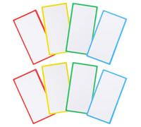 JOYOFREELY 8pcs Dry Erase Magnetic Name Labels Writable and Easy to Wipe Clean Coated Paper Magnets for School, Office and Home Organised Use with Assorted Colour Vibrant Design