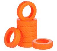 JOYOFREELY 8pcs Luggage Wheel Protectors Silicone Suitcase Wheel Covers with Tread Pattern for Noise Reduction and Easy Installation, Stylish Travel Accessories to Make Luggage Easy