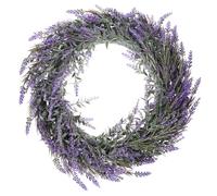 JOYOFREELY Artificial Lavender Wreath Realistic Flowers Easy Installation, Not Easy to Break Material Creates A Romantic Atmosphere for Holiday and Indoor Decoration