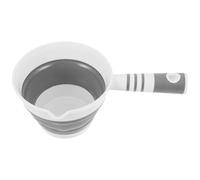 JOYOFREELY Bath Rinse Cup Foldable Water Ladle Plastic Collapsible Water Scoop Featuring Hanging Hole Design and Not Easy to Deform for Kitchen Everyday Use and Bathing Simple