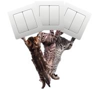 JOYOFREELY Cat Light Sticker PVC Decal with Adorable Cat Shaped Design for Living Room Home Light Decoration, Easy to Apply and Wear Resistant Cartoon Wall Stickers