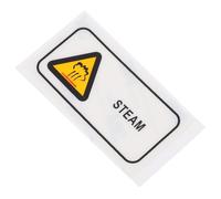 JOYOFREELY Caution Hot Surface Warning Sticker for Machinery and Equipment, Sturdy Pet Material with Burn Prevention Notice, Wear Resistant Orange Label for Industrial Environments