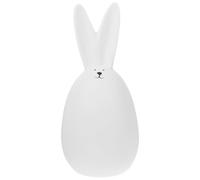 JOYOFREELY Ceramic Rabbit Ornament White Bunny Figurine with Creative Simple Design, Elegant Home Decoration for Room and Hotel, Easter Bunny Decor and Indoor Desktop Ornament