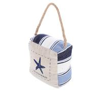 JOYOFREELY Decorative Fabric Door Stopper with Heavy Duty Weighted Design and Jute Rope for Bedroom and Bathroom Use, Mediterranean Nautical Style Door Stops Working on Carpets, Home Floor