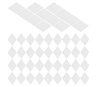 JOYOFREELY Diamond Shape Quilting Paper Templates 100pcs Patchwork Paper Piecing Kit Reusable White Sewing Templates for DIY Quilting and Patchwork Crafts