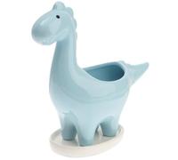 JOYOFREELY Dinosaur Modern Creative Fashion Style Blue Flower Pot Ceramic Artistic Desktop Vase for Home Decoration and Gift Suitable for Indoor Plants and Succulents