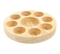 JOYOFREELY Essential Oil Bottle Box Organizer Multi-slot Display Stand Perfume Storage Tray Holder for Massage and Fragrance Bottles Compact round Base