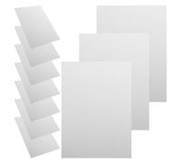 JOYOFREELY Frosted Plastic Sheets White Sheets 20pcs for DIY Projects, Flame Retardant Pp Material, Easy to Mount for Display Art and Picture Frame Decorations