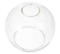 JOYOFREELY Glass Pendant Light Shade Replacement Double Hole Round Seeded Glass Lampshade for Kitchen Ceiling Fixture