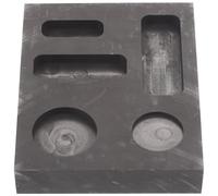 JOYOFREELY Graphite Ingot Mold 5-Slot Casting Mold for Gold Silver Copper Melting Jewelry Making Crucible Tool