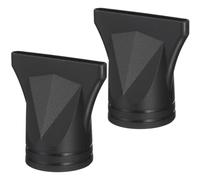 JOYOFREELY Hair Dryer Diffuser Nozzle Attachment 2Pcs Black Plastic Blow Dryer Replacement Nozzle for Efficient Styling and Natural Volume Professional Salon Hair Care Accessory