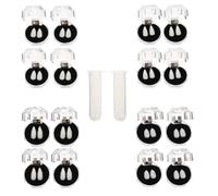 JOYOFREELY Halloween Vampire Fangs Fake Teeth Cosplay Accessories with Adhesive Beads Abs Material for Stage Performance and Haunted House Role Playing