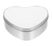 JOYOFREELY Heart Shaped Iron Storage Box with Good Sealing Effects, Sublimation Printable Tinplate Container for Delicate Small Things and Jewelry Storage