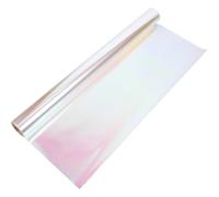 JOYOFREELY Iridescent Cellophane Flower Wrapping Paper Roll 56cm X 10 Yards, 5.8 Mil Thick Holographic Bouquet and Wrap Material for Floral Packaging and Present Decoration