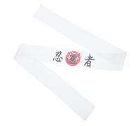 JOYOFREELY Japanese Chef Headband White Polyester Kitchen Accessory with Lasting-serving Life and Not Easy to Wear Or Deform, Unique Japanese Style Headband for People of Different Figures