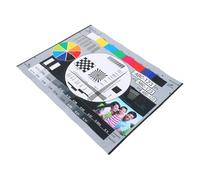 JOYOFREELY Lens Accuracy Chart 40X30Cm High-Resolution Camera Test Chart for Focus Calibration and Display Color Verification in Monitoring Systems