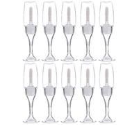 JOYOFREELY Lip Gloss Tubes Bottles 10pcs Wine Glass Shaped Refillable 8ml Easy Carry Lip Gloss Containers for Making Your Own Samples and Daily Use