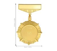 JOYOFREELY Metal Personal Badge Medal Pin Brooch Set for Competition Awards Game Props Memorial Costume Accessories