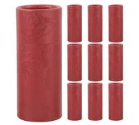 JOYOFREELY Paper Cylinder Boxes Convenient Storage Solution 10pcs for Essential Oil Bottles and Tea Storage, 50ml Capacity, Simple Style Rustic Charm for Kitchen and Shelf