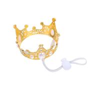 JOYOFREELY Pet Crown Headband with Adjustable Fit and Elegant Design Golden Alloy Birthday Hat for Small Dogs and Pets for Dog Princess Costumes and Festive Party Occasions