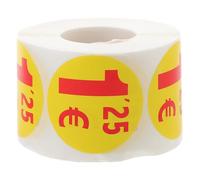 JOYOFREELY Pricing Labels Adhesive Paper Stickers 500pcs Roll Yellow Price Tags for Retail Stores and Small Markets Highlight The Price with Supermarket Sale Pricing Stickers