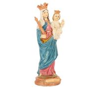 JOYOFREELY Resin Virgin Mary Statue Catholicism Adornment Church Decoration Desktop Decor Unique and Special Shape Smooth Surface No Burr Display Indoors