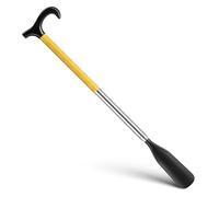 JOYOFREELY Retractable Long Shoe Horn for Seniors with Telescopic Design and Ergonomic Curved Handle, Stainless Steel and Abs Material, Adjustable Length 35-87cm, for Household Use and Travel