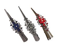 JOYOFREELY Retro Alloy Hair Clips for Home Use and Professional Salon Supplies and Practical Use 3pcs with Simple Design, Practical Use and Does Not Hurt The Scalp for Duckbill Hair