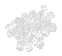 JOYOFREELY Reusable Acrylic Fake with Realistic Square Shape 50pcs Lasting and Visually Attractive Decorative Simulation Ice Blocks for Fish Tanks