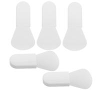 JOYOFREELY Silicone Brush Set Portable White Silicone Spatulas 5pcs for Gentle Application of Mud Masks and Body Lotion for Eye and Body Use in On-the- Routines