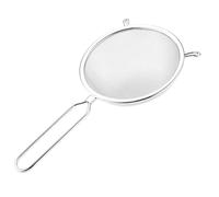 JOYOFREELY Stainless Steel Colander Strainer Spoon with Double Layer High-Density Fine Mesh, Heat Resistant Skimmer Ladle for Kitchen and Bar Use, for Filtering Oil from Meat and French Fries
