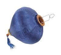 JOYOFREELY Vintage Blue Diamond-shaped Wedding Lantern with Satin and Steel Wire, Versatile Decoration and Delicate Craftsmanship for Outdoor Wedding and Chinese New Year Festival