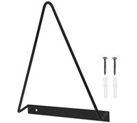 JOYOFREELY Wall Mounted Vinyl Storage Rack Black Iron Triangular Record Holder Easy to Clean Surface and Space Saving Design for Home and School Use