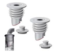 JOYOLA 2 Pcs Washing Machine Hose Connector, 45-50 mm Drain Pipe Seal Plug, Sewer Hose Seal Plug Deodorant for Washing Machine, Sink, Mop Pool Drains