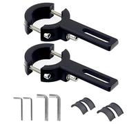 JOYOLA 2Pcs Universal Motorcycle Headlight Mount Bracket, Fog Light Mount, Front Fork Lamp Holder (16mm-40mm), Adjustable Fog Light Bracket for Motorcycle Spotlights Brackets