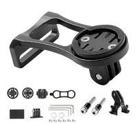JOYOLA Bicycle Mount, Aluminium Alloy Adjustable Bike Computer Mount Road Bike Mount Kit Compatible with Edge Elemnt Bryton Cateye (black)