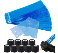 JOYOLA Pen Covers and Grip Tape Wrap Covers, 200 Disposable Tattoo Pen Covers and 9 Tattoo Grip Tape Accessories(6.5 x 18 cm)