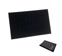 JOYOLA Ring Holder Jewellery Box Inserts Jewelry Sponge Pad Insert Black Velvet Ring Display Tray for Earrings Ring Each has 100 Card Slots for Storing Jewellery 28.5 x 18 cm