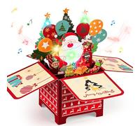 Joyoldelf 3D Christmas Cards - Musical Christmas Cards with Envelope, Merry Christmas Pop Up Christmas Card, 3D Box Greeting Card, Xmas Cards for Women Men Kids Mom Dad