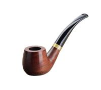 Joyoldelf Handmade Rosewood Tobacco Pipe - Wooden Smoking Pipe with Flat Bottom, Classic Pipe Set for Beginner and Pipe Lover with Gift Box and Accessories