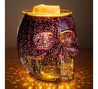 JOYOLO Halloween Wax Melt Warmer, Skull Wax Warmer for Scented Wax with Light Bulb, Electric Wax Burner Fragrance Wax Melter for Gifts (Mystic Skull)