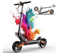 JOYOR S5 Z Electric Scooter for Adults, 48V 500W Motor Battery Up To 35 Miles Long Range, Dual Shock Absorption & Double Braking, 10 inch All-Terrain Folding E Scooter for City with HD LCD Display
