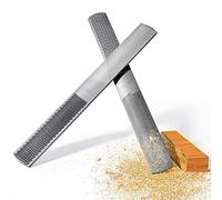 JoyoSense 4 Way Wood Rasp Set of 2- Premium High Carbon Steel Hand File and Round Rasp, Half Round Flat & Needle Files, Metal File Set for Sharping Wood and Metal Tools
