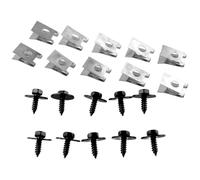 JoyousMall 10 Sets Hex Head Self-Tapping Screw Clips with U-Nut for BMW Undertray Splash Guard, Compatible with 3 5 6 7 Series for x1 X3 for x5 X6 Z3 Z4