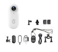 JoyousMall 1080P/4K Thumb Action Camera, Tiny Portable Body Camera with IPX7 Waterproof and 170° Wide Angle USB Rechargable for Cycling, Motorcycle(White 1080P)